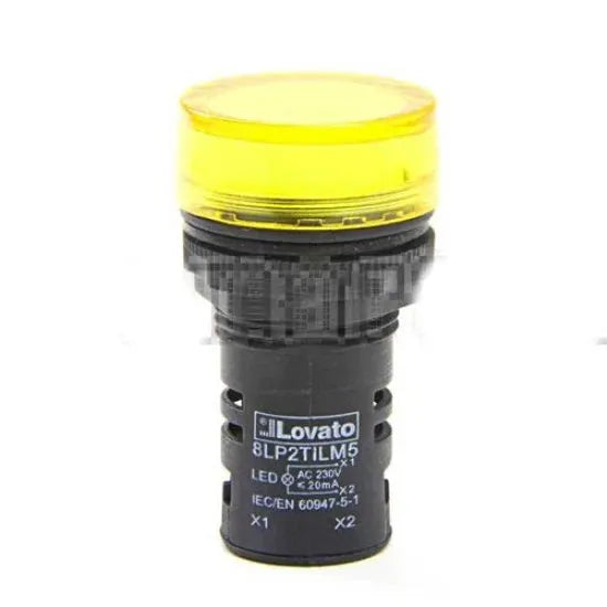 Lovato Electric 8LP2TILM5P LED Pilot Light Yellow Price In Pakistan