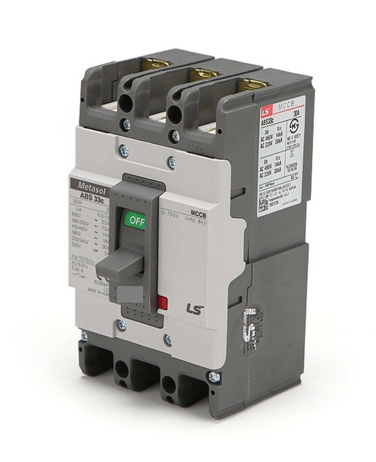 LS Abs 33c 3 Pole MCCB Breaker Price in Pakistan