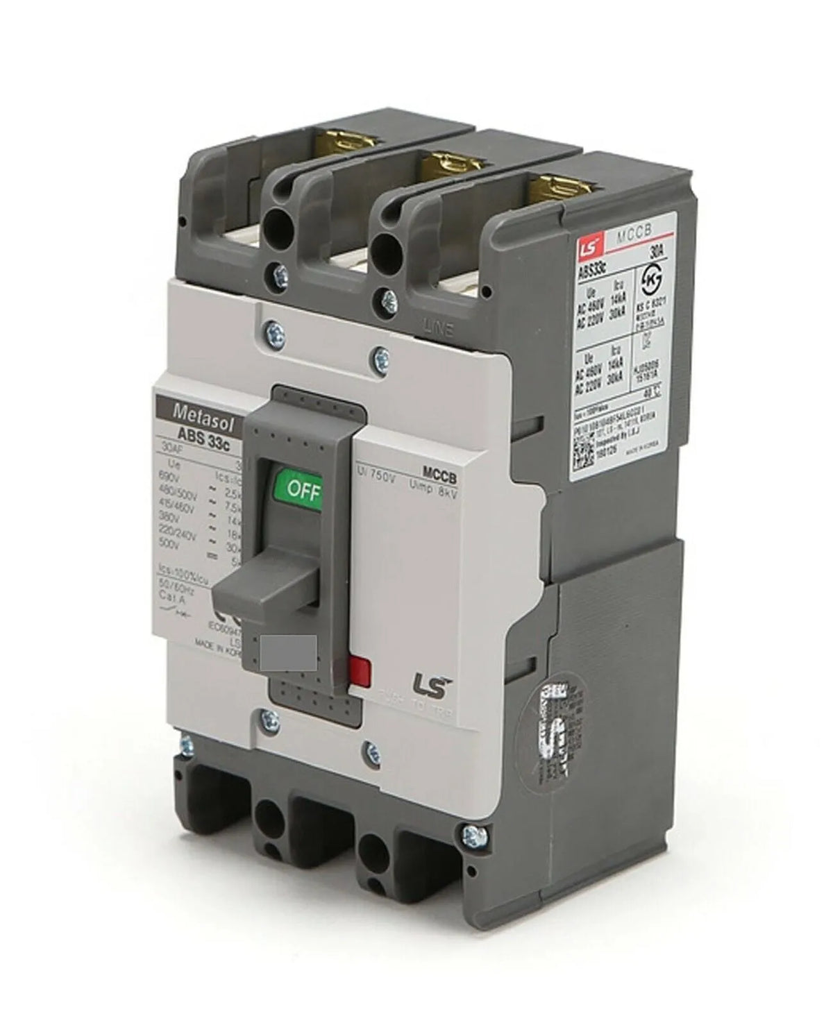LS Abs 33c 3 Pole MCCB Breaker Price in Pakistan Main image