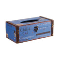 Meichen Vintage creative wooden tissue box