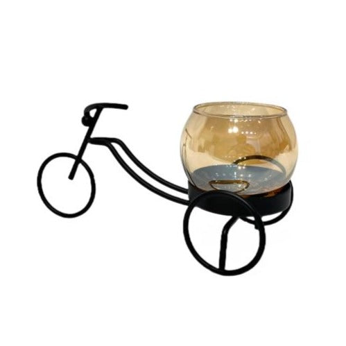Metal Bicycle Candle Holder