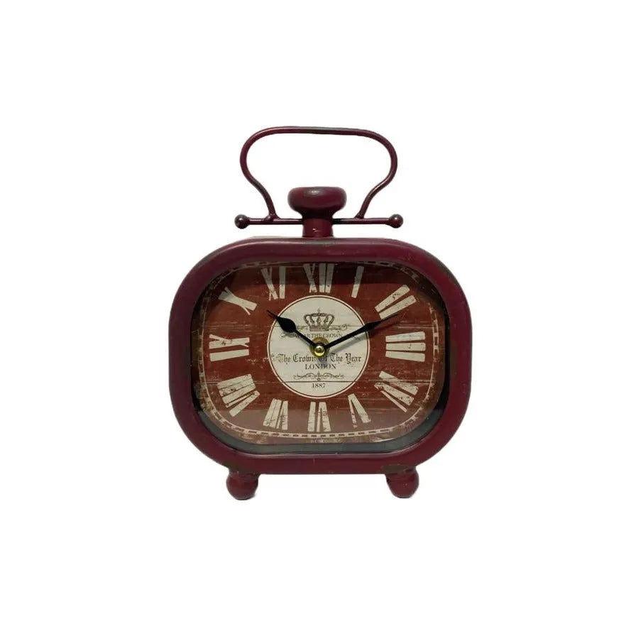 Metal Red Table Clock Price in Pakistan
