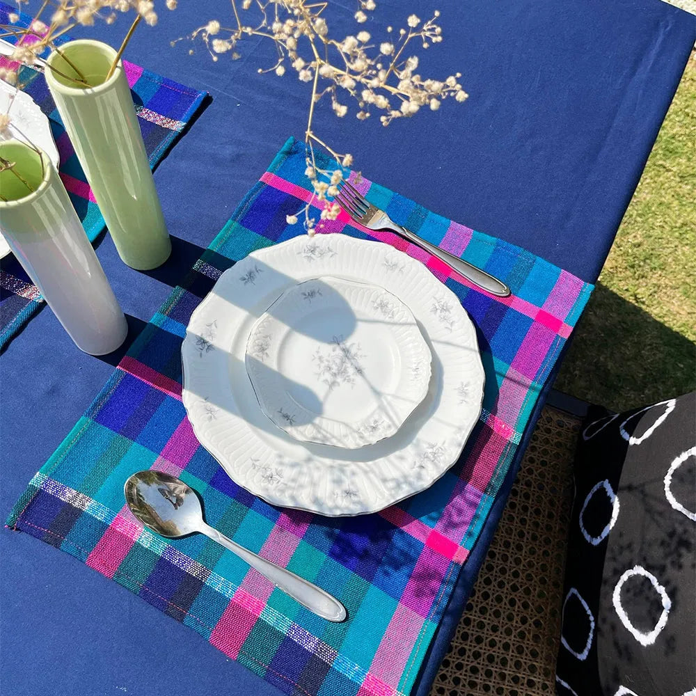 Mezbaan Multi Checkered Table Mats Price in Pakistan Main image
