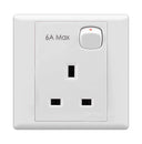 Monaco Single Switch Socket Outlet “6 Max” 13A