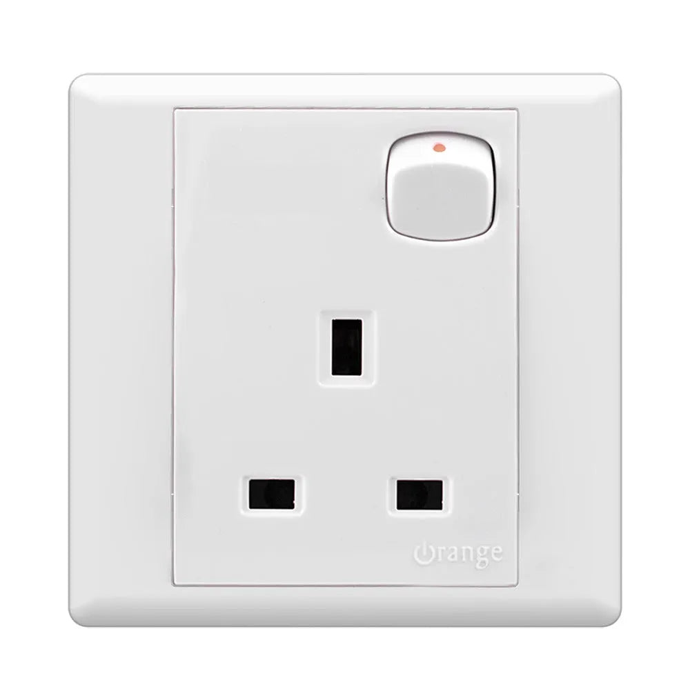 Enigma Single Socket Outlet with Switch gold shimmer Price in Pakistan Main image