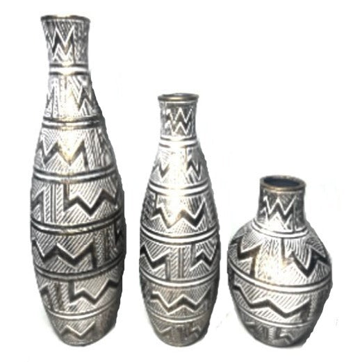 Monochrome Ceramic Vase Set Of 3 Price in Pakistan 