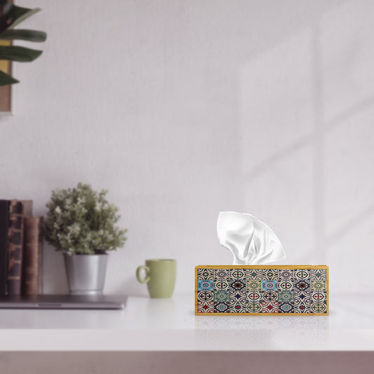 Moroccan Inspired Wooden Tissue Box