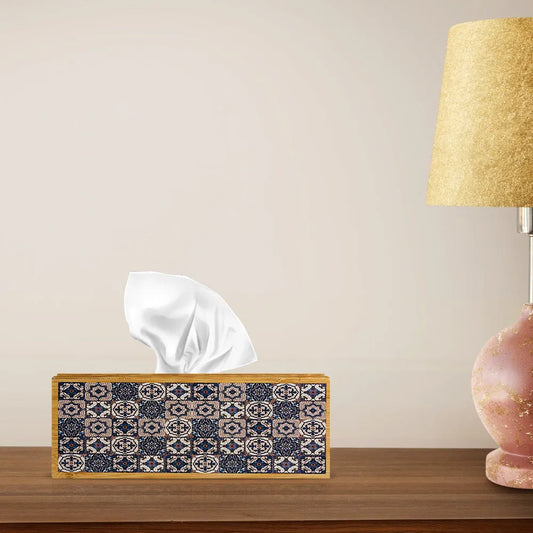 Vintage Naqsh Print Wooden Tissue Box Price in Pakistan