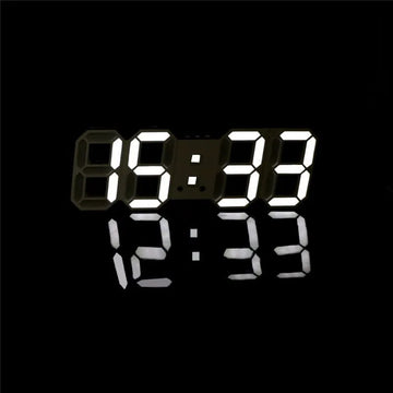 Ogtech 3D LED Table Clock Digital White Price in Pakistan 