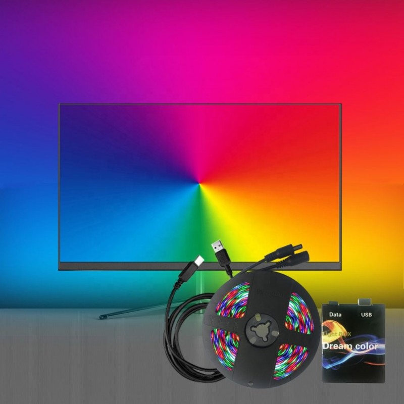 TV PC Sync Ambient Lights USB RGB TV/PC Display Sync LED Strips