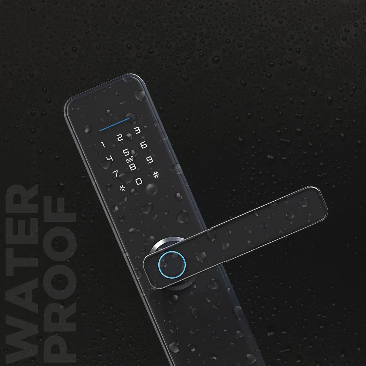 Okasha Waterproof Door Lock black Price in Pakistan