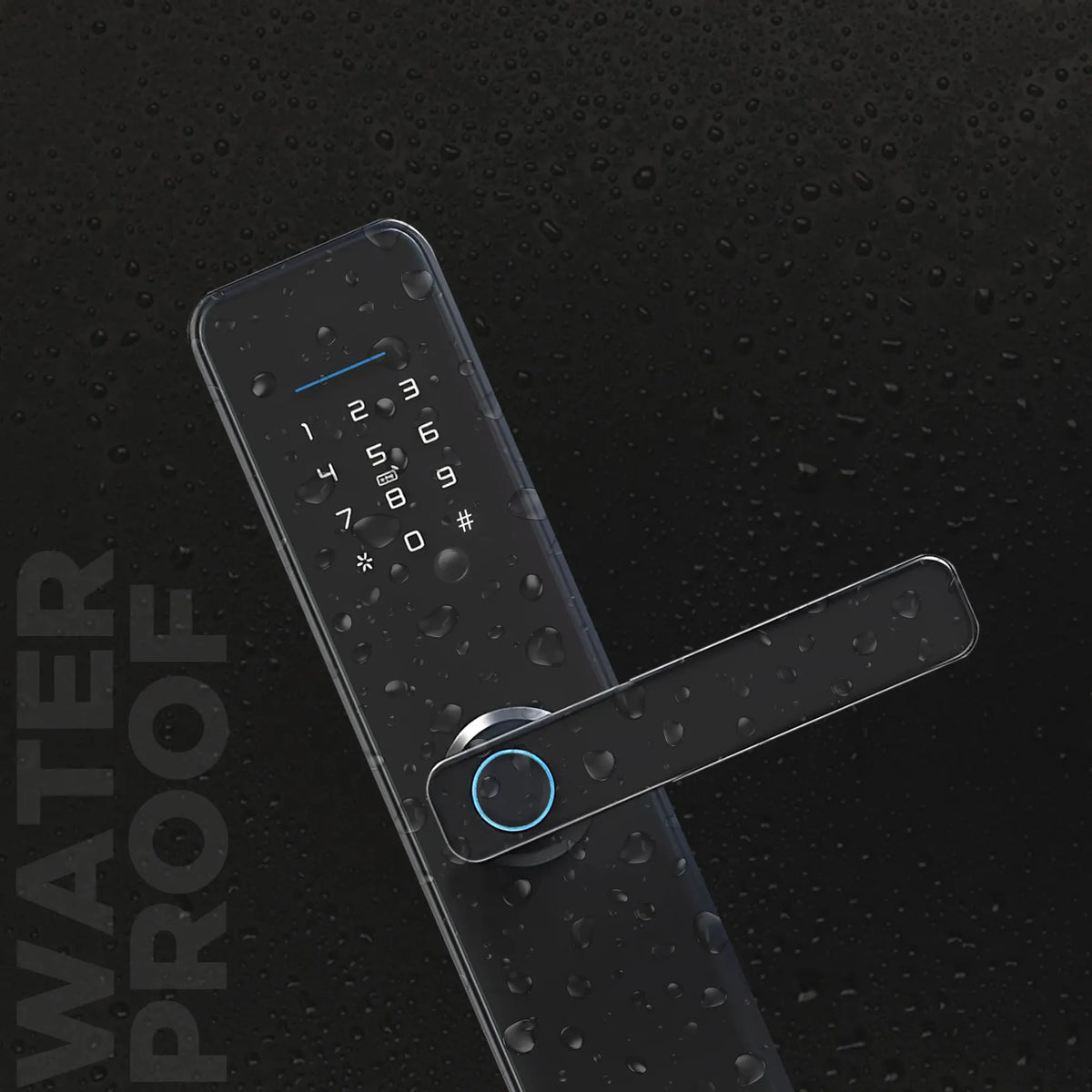 Okasha Waterproof Door Lock black Price in Pakistan