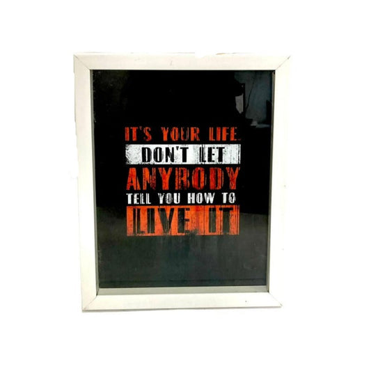 One's Life Wall Frame Price in Pakistan 