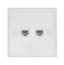 Casablanca 1-2 Gang 8 Wire 8 Contact Telephone Outlet