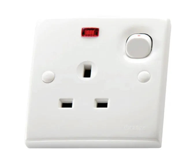 Casablanca Single Switch Socket Outlet with Neon Secondary image