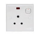 Casablanca Single Switch Socket Outlet with Neon