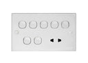 Casablanca 7 Gang + 2 Pin Switch Socket Outlet 10 Amp