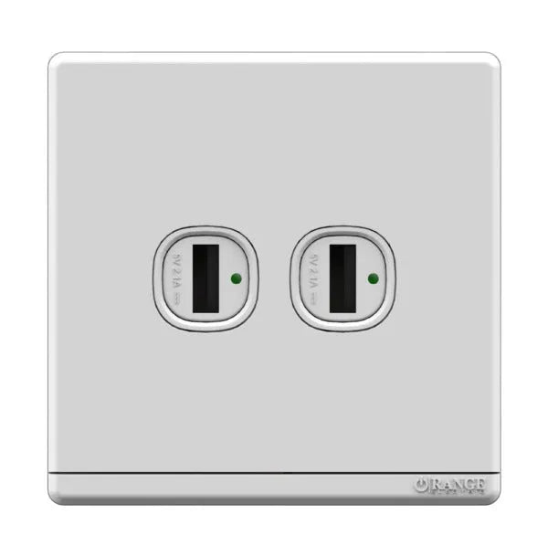 Odessa 2 Gang Type A Usb Charger Outlet Price in Pakistan