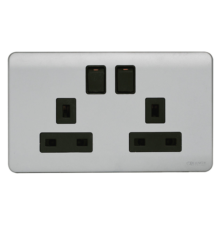 Orange Scintilla Twin Switched Socket Outlet 13 Amp Price in Pakistan