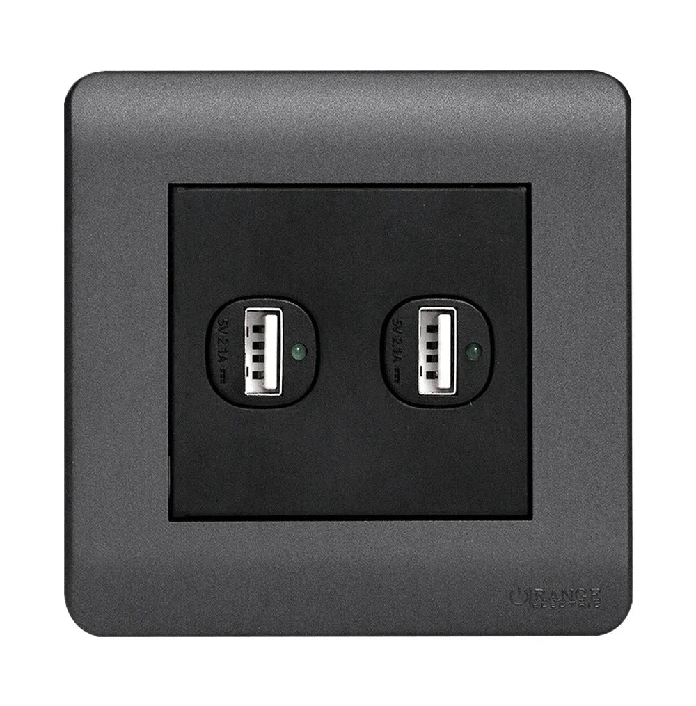 Orange Scintilla Single Switched Socket Outlet 13amp With Indicator + 2.1 Type A Usb Price in Pakistan