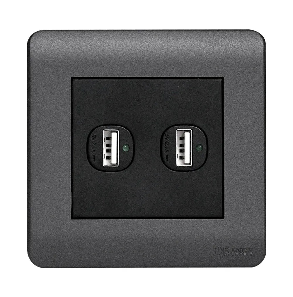 Orange Scintilla Single Switched Socket Outlet 13amp With Indicator + 2.1 Type A Usb Price in Pakistan