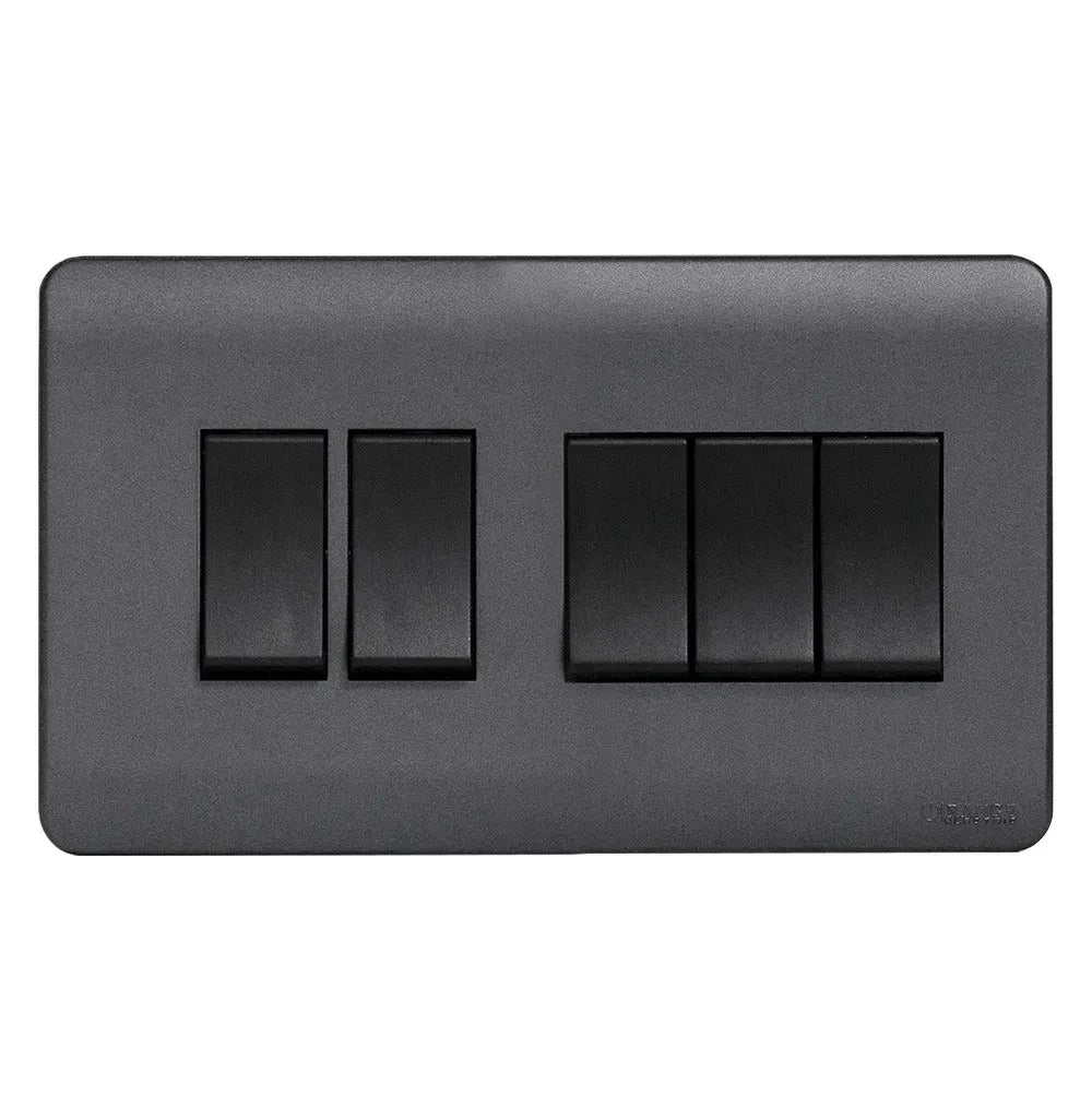 Scintilla 3 Gang Kumbuk Finish Flush Switch Price in Pakistan 