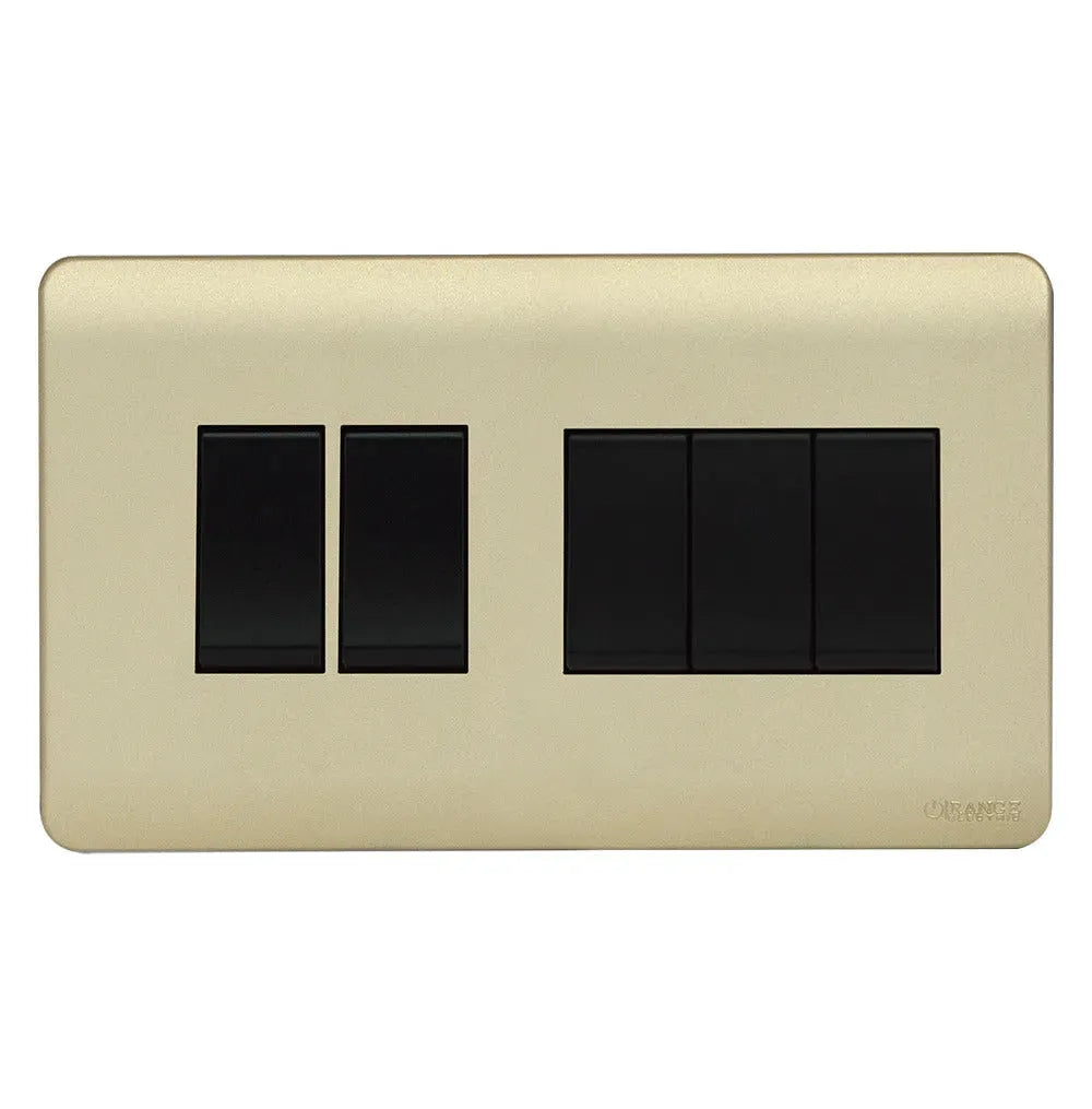 Scintilla 2 Gang Kumbuk Finish Flush Switch Price in Pakistan
