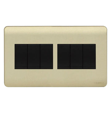 Scintilla 4 Gang Kumbuk Finish Flush Switch Price in Pakistan
