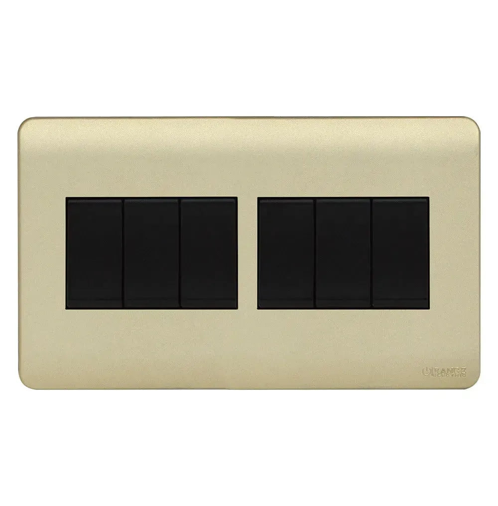 Scintilla 4 Gang Kumbuk Finish Flush Switch Price in Pakistan