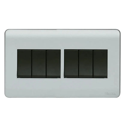 Scintilla 8 Gang White Flush Switch Price in Pakistan 