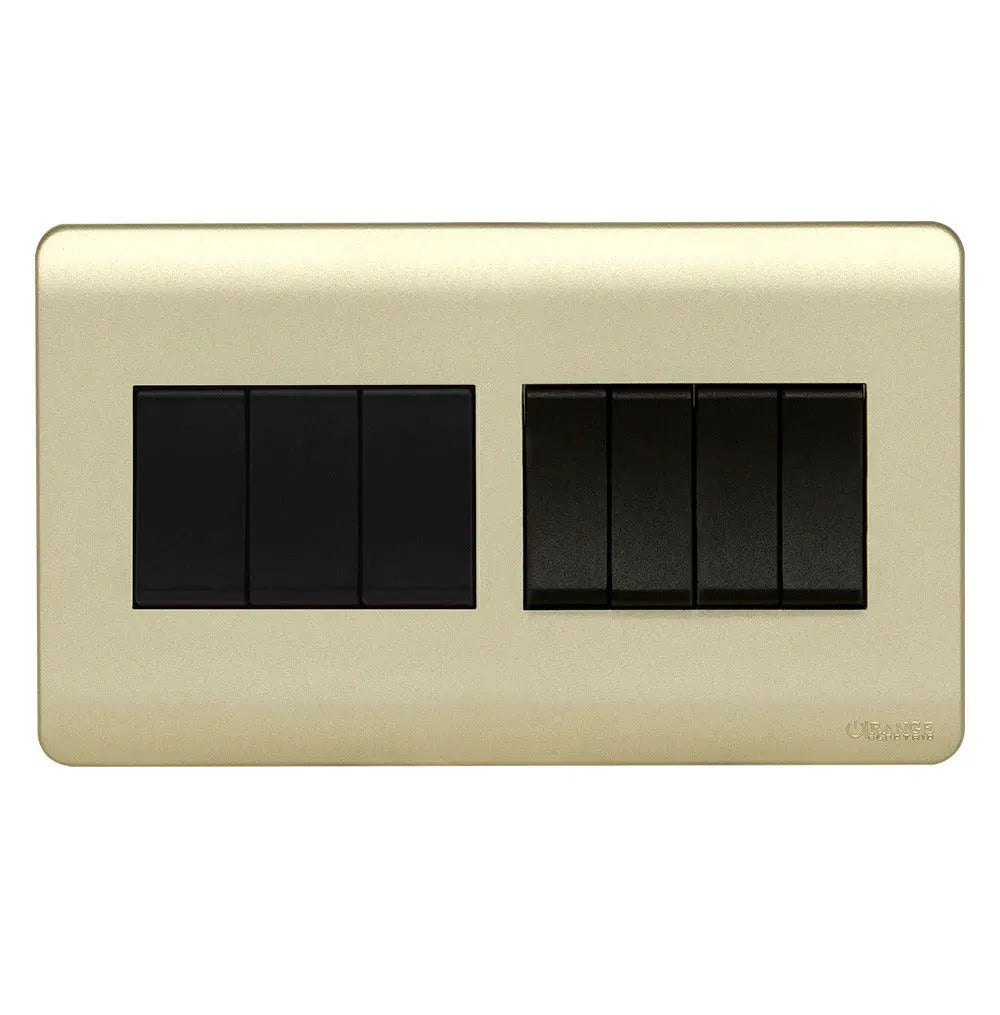 Scintilla 3 Gang Kaluwara Finish Flush Switch Price in Pakistan 