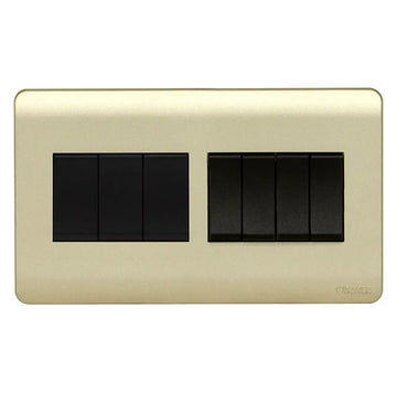 Scintilla 3 Gang Kaluwara Finish Flush Switch Price in Pakistan