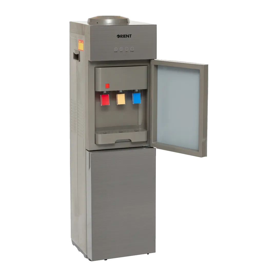 Orient Flare 3 in1 Grey Glass Door Water Dispenser