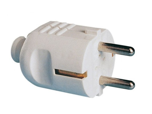 PCE 02958-WE 16 Amp 3 Pin Schuko Plug, White IP20