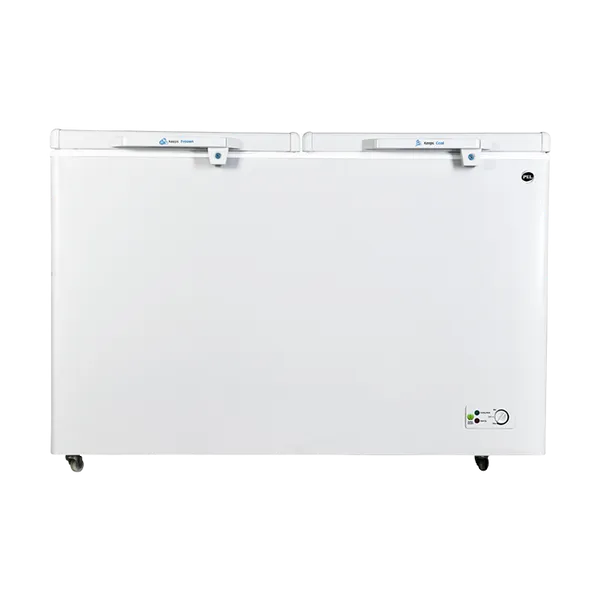 PEL Double Door Deep Freezer - White