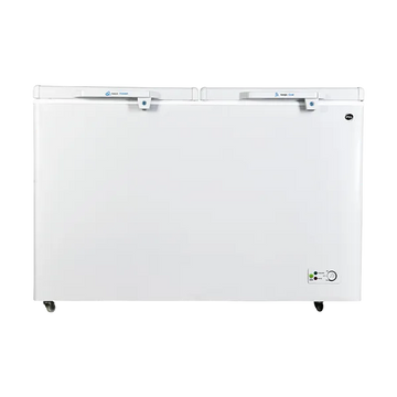 PEL Double Door Deep Freezer - White