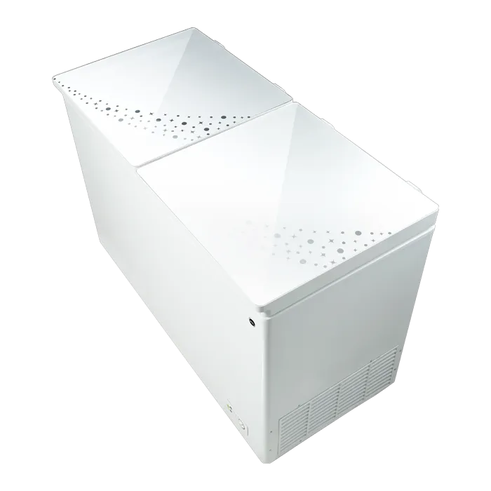 PEL PDF70-155 Crystal Twin Door Deep Freezer-White