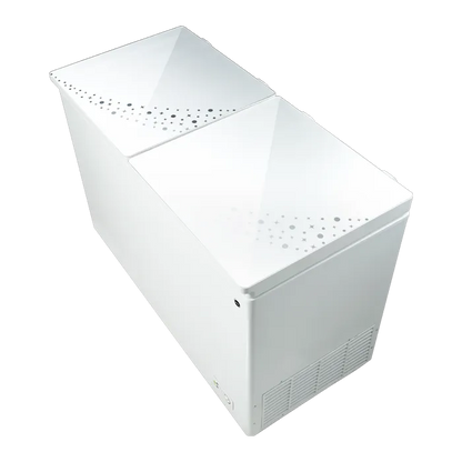 PEL PDF70-155 Crystal Twin Door Deep Freezer-White