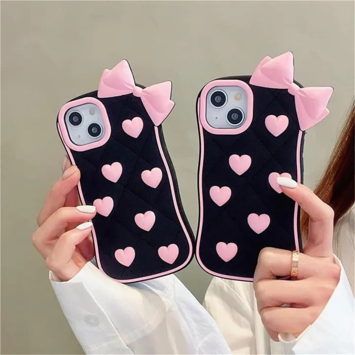 Pink Heart Bow iPhone Case Price in Pakistan 