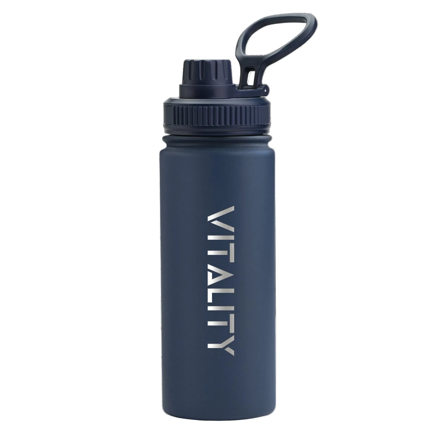 Powder Coated Water Bottle-Dark Blue Spout in Price Pakistan