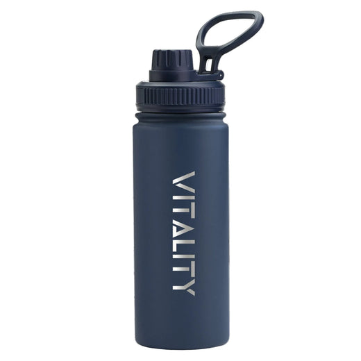 Powder Coated Water Bottle-Dark Blue Spout in Price Pakistan