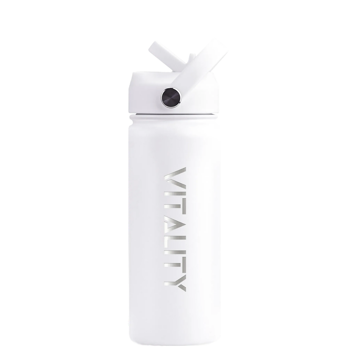 Powder Coated Water Bottle-White Straw Price in Pakistan Main image