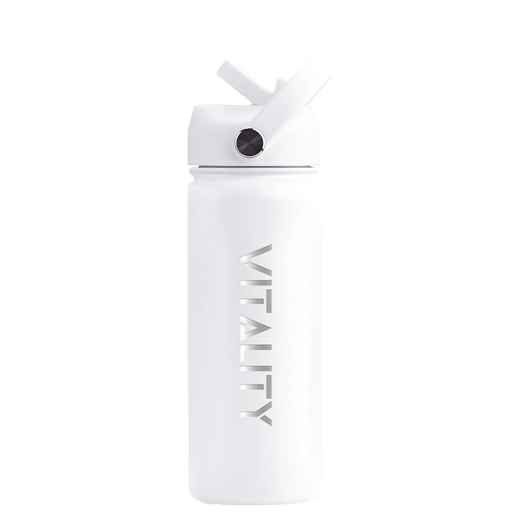Powder Coated Water Bottle-White Straw Price in Pakistan