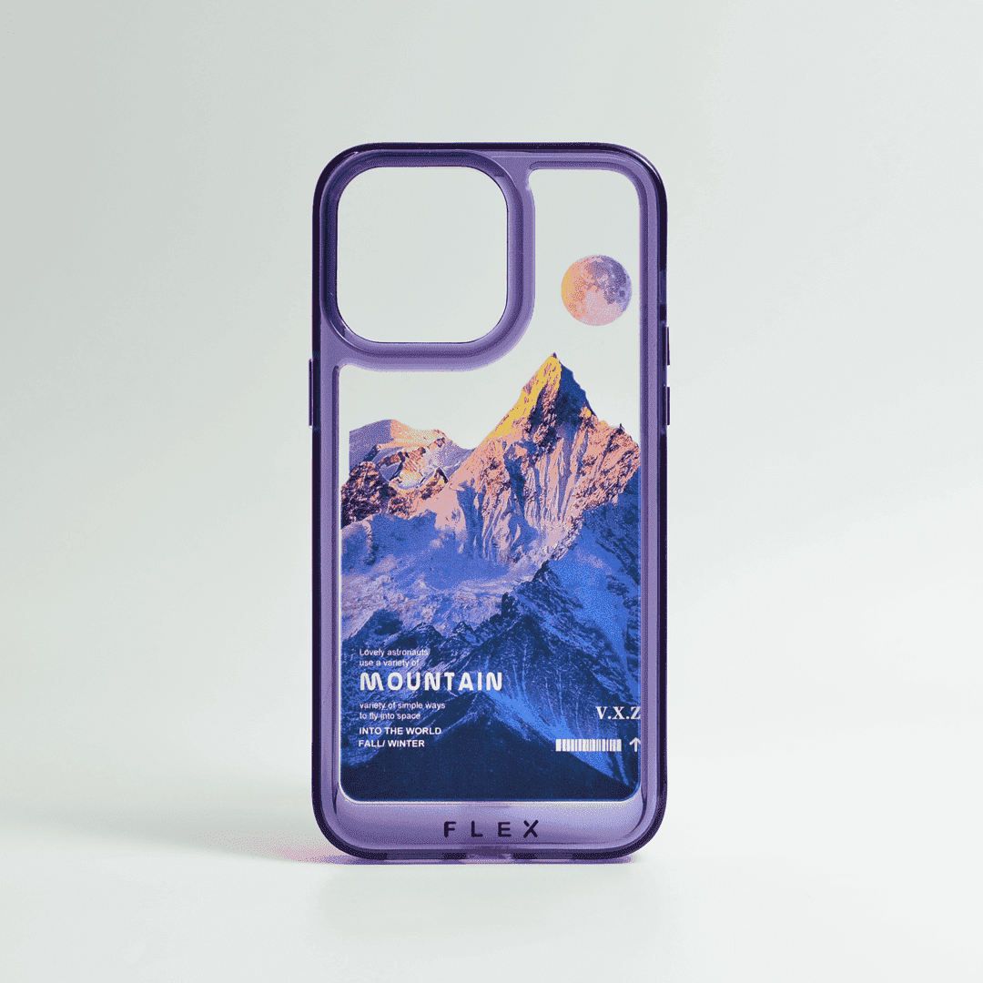 FLEX Deep Purple Mountain Acrylic Case for Iphone - Flex