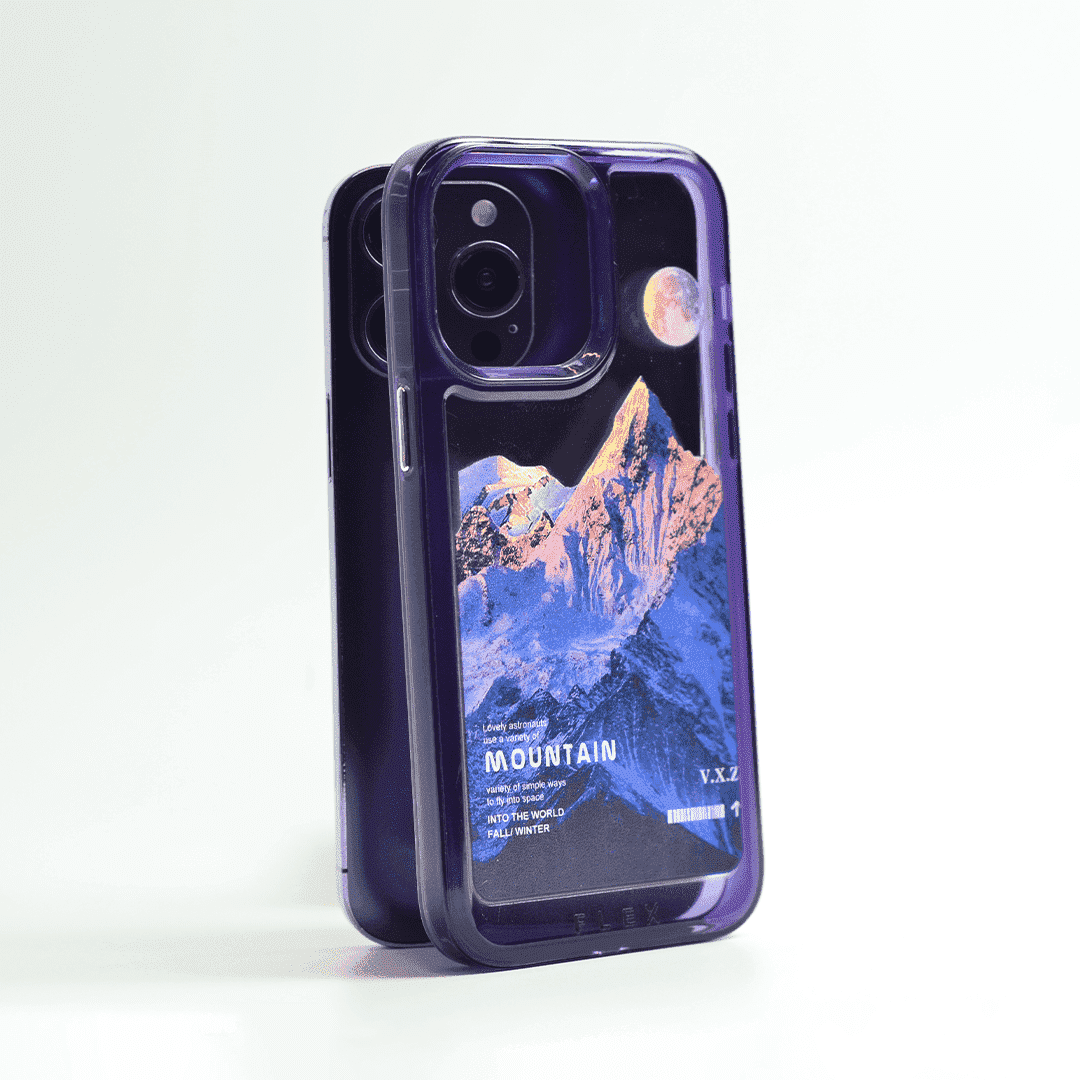 FLEX Deep Purple Mountain Acrylic Case for Iphone - Flex