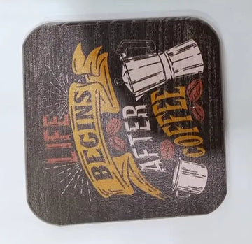 Printed Wooden Serving Tray – Artistic Pattern & Coffee Theme Price In Pakistan