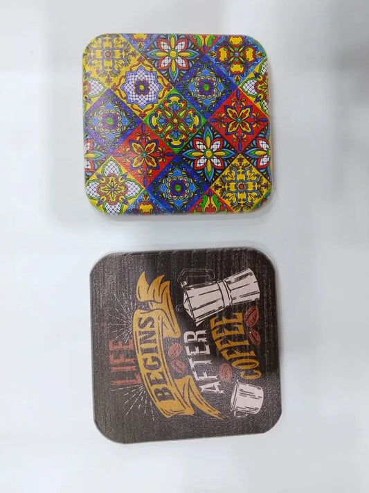 Printed Wooden Serving Tray – Artistic Pattern & Coffee Theme Price In Pakistan