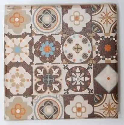 Printed Wooden Tea Coaster – Artistic Multan Design & Tile Pattern Coaster Secondary image
