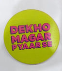 Printed Wooden Tea Coaster - Funny Desi Text Design