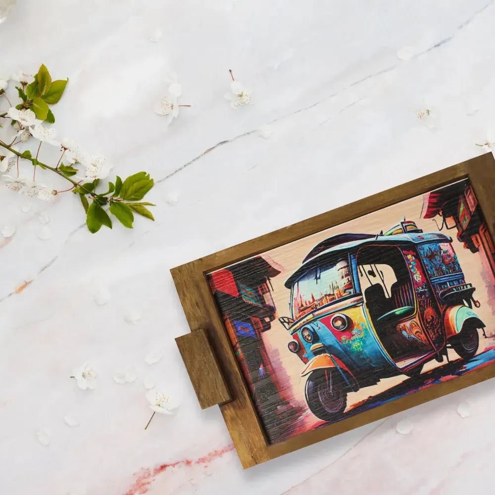 Classic Rickshaw Art Tray Price in Pakistan